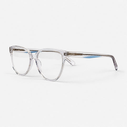 Gafas de acetato transparente brillante estilo ojo de gato Picle
