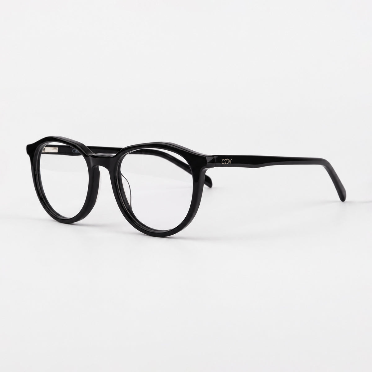 Gafas de acetato italiano unisex acabado negro brillante Piclek