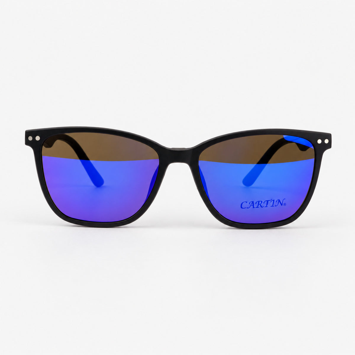 Gafas clip on clasicas con lente magnetico azul espejado Piclek