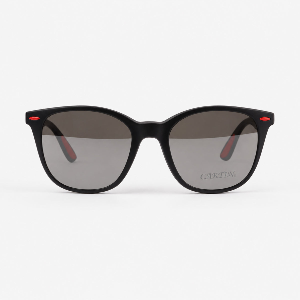 Gafas clip on con lente magnetico gris plata instalado Piclek