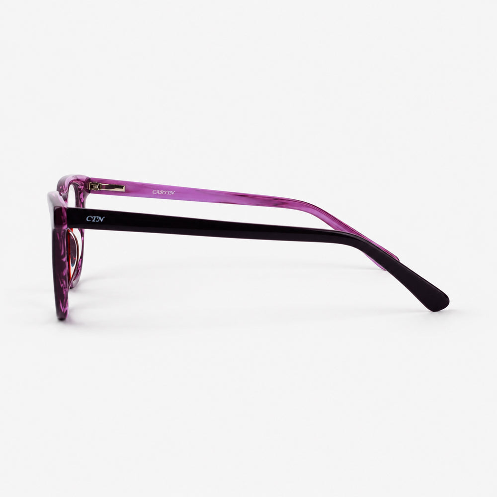 Detalle de varilla en acetato lila traslucido para mujer Piclek